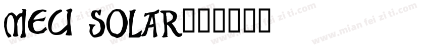 Meu Solar字体转换